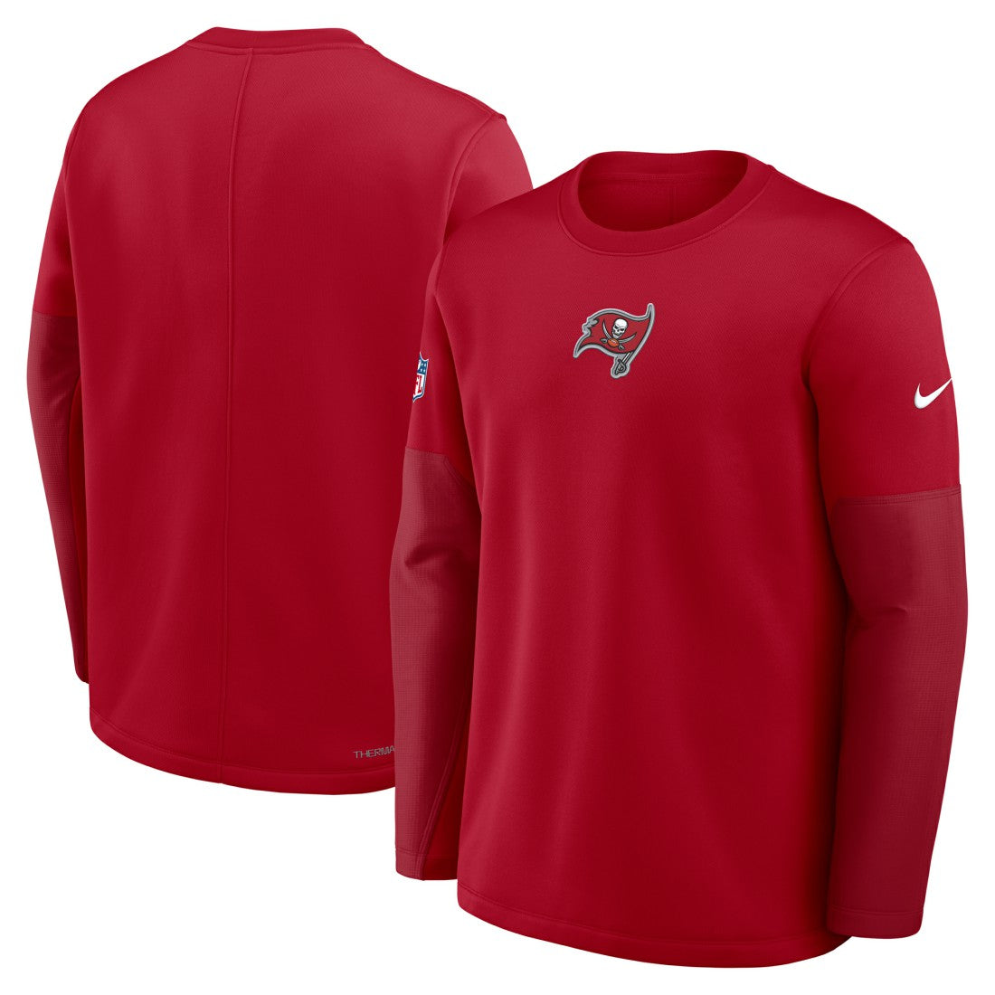 Nike Tampa Bay Buccaneers Sideline Coach Therma-FIT Long Sleeve T-Shirt Red
