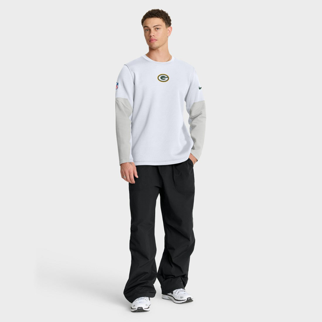 Nike Green Bay Packers Sideline Coach Therma-FIT Long Sleeve T-Shirt White