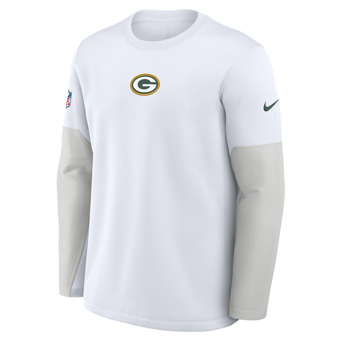 Nike Green Bay Packers Sideline Coach Therma-FIT Long Sleeve T-Shirt White
