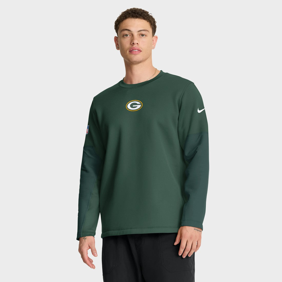 Nike Green Bay Packers Sideline Coach Therma-FIT Long Sleeve T-Shirt Green