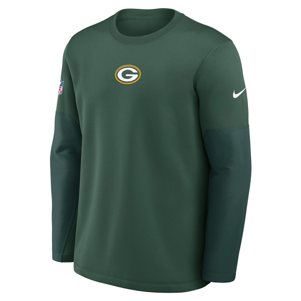Nike Green Bay Packers Sideline Coach Therma-FIT Long Sleeve T-Shirt Green