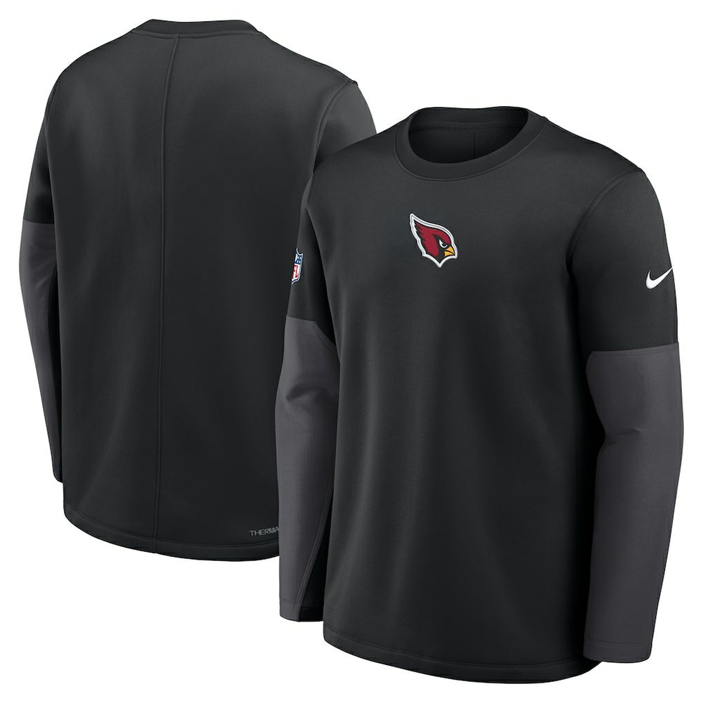 Nike Arizona Cardinals Sideline Coach Therma-FIT Long Sleeve T-Shirt Black