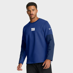 Nike New York Giants Sideline Coach Therma-FIT Long Sleeve T-Shirt Royal