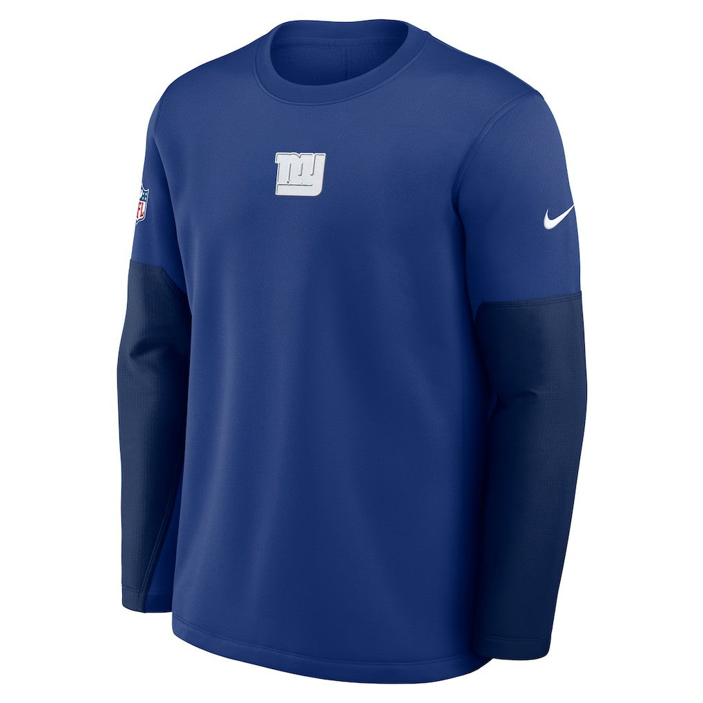 Nike New York Giants Sideline Coach Therma-FIT Long Sleeve T-Shirt Royal