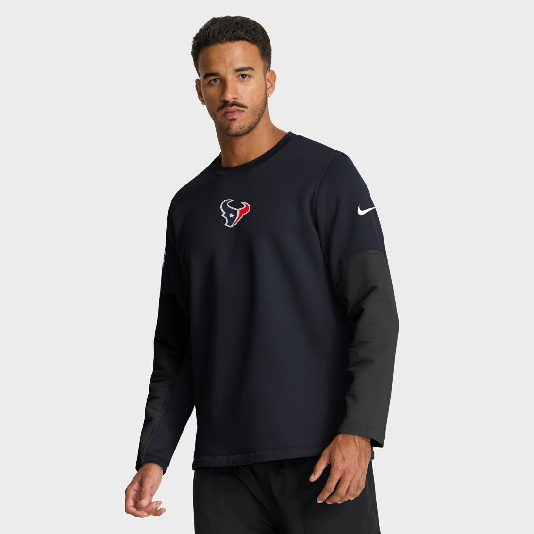 Nike Houston Texans Sideline Coach Therma-FIT Long Sleeve T-Shirt Navy