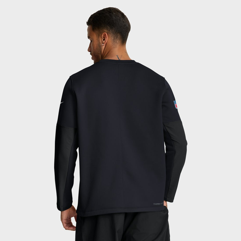 Nike Houston Texans Sideline Coach Therma-FIT Long Sleeve T-Shirt Navy