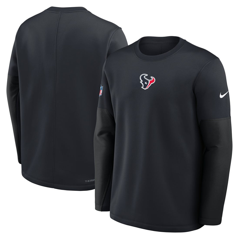 Nike Houston Texans Sideline Coach Therma-FIT Long Sleeve T-Shirt Navy