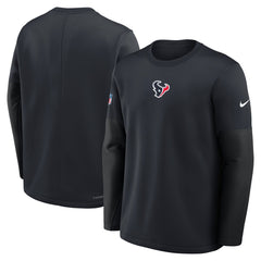 Nike Houston Texans Sideline Coach Therma-FIT Long Sleeve T-Shirt Navy