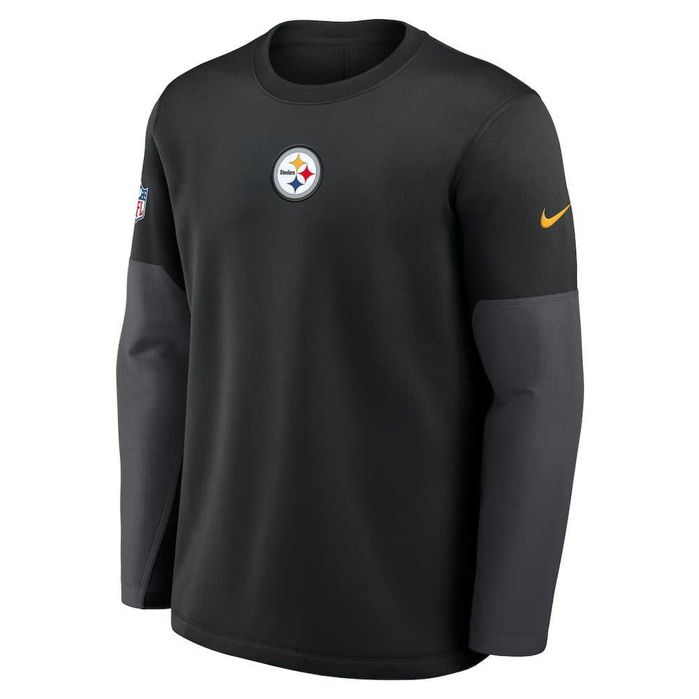 Nike Pittsburgh Steelers Sideline Coach Therma-FIT Long Sleeve T-Shirt Black