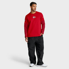 Nike Kansas City Chiefs Sideline Coach Therma-FIT Long Sleeve T-Shirt Red