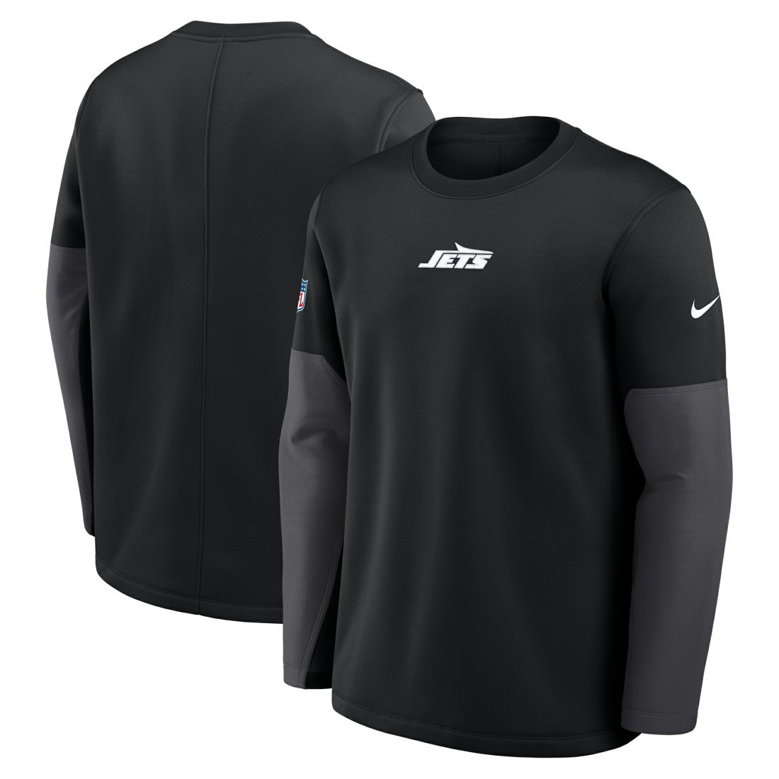 Nike New York Jets Sideline Coach Therma-FIT Long Sleeve T-Shirt Black