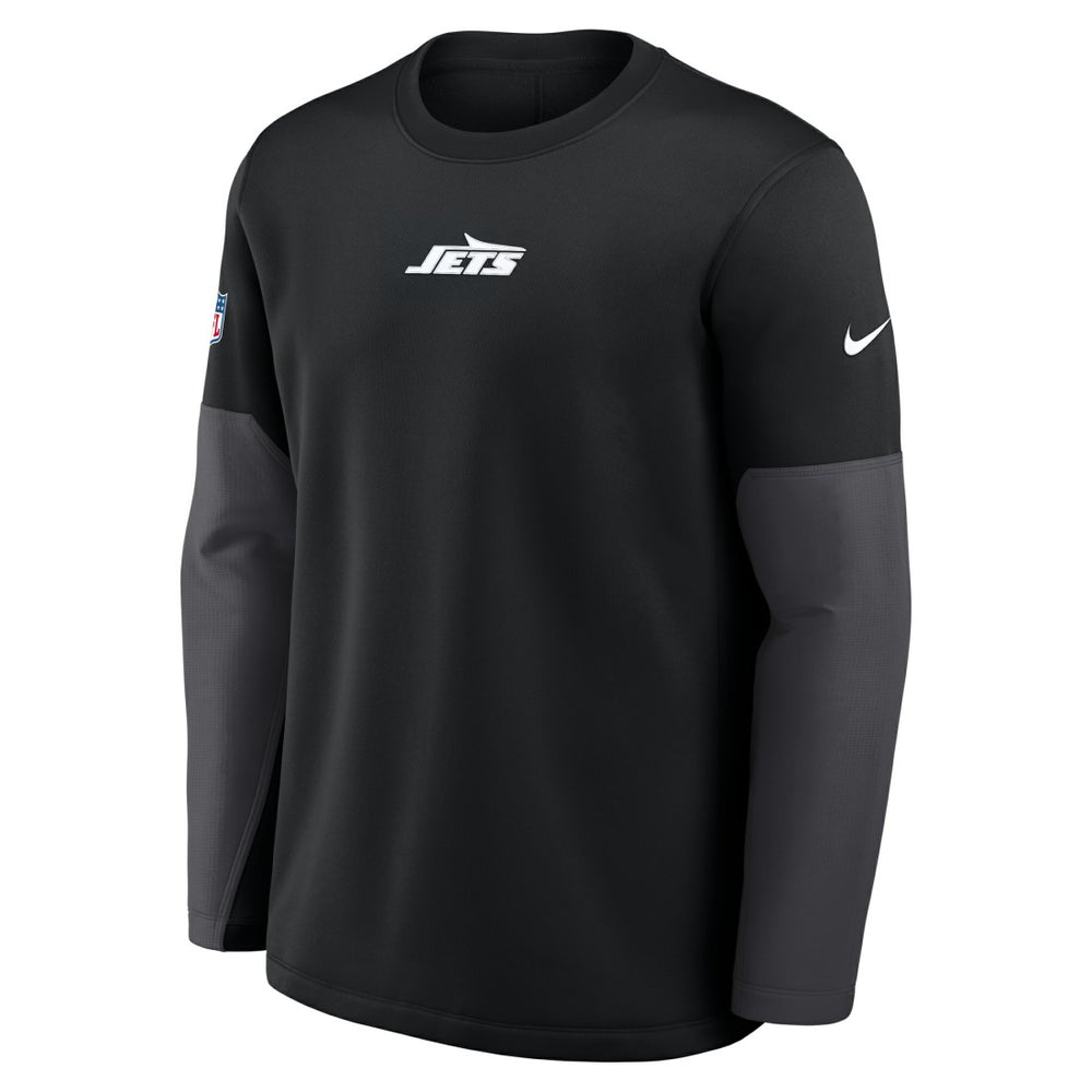 Nike New York Jets Sideline Coach Therma-FIT Long Sleeve T-Shirt Black