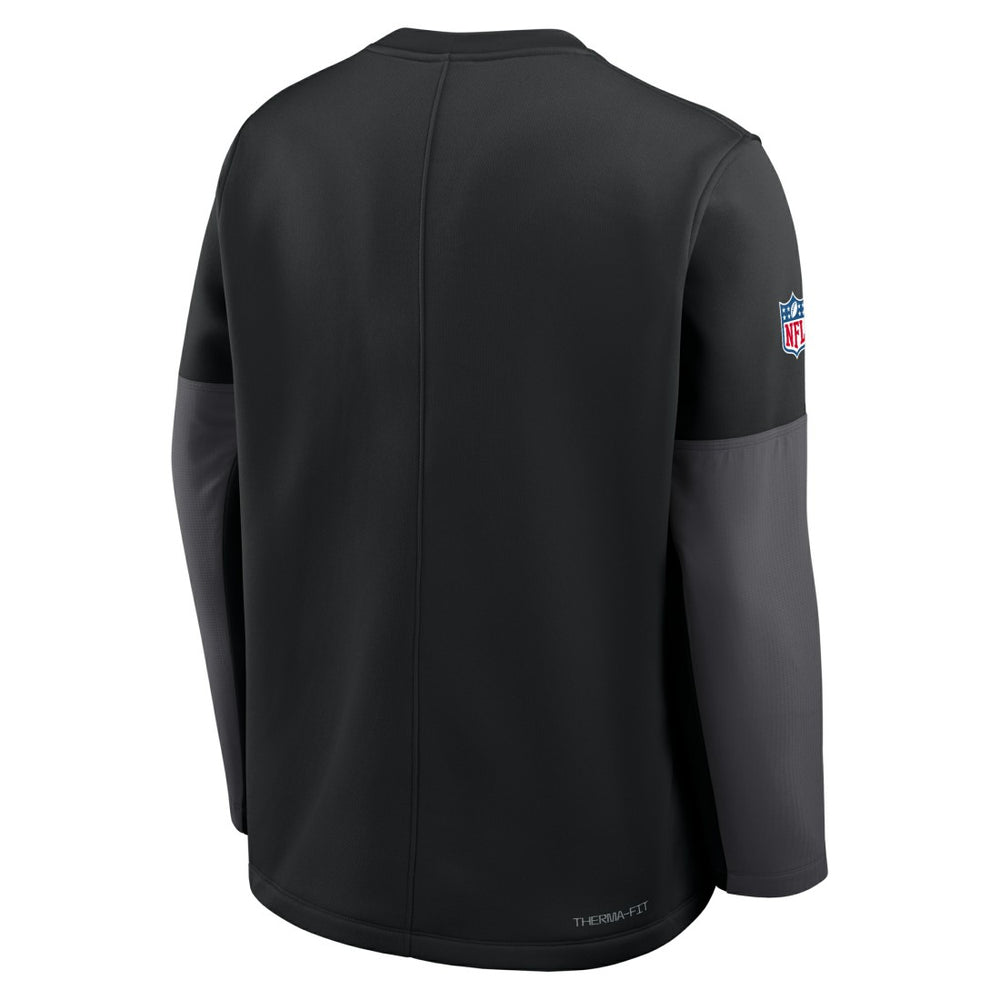 Nike New York Jets Sideline Coach Therma-FIT Long Sleeve T-Shirt Black