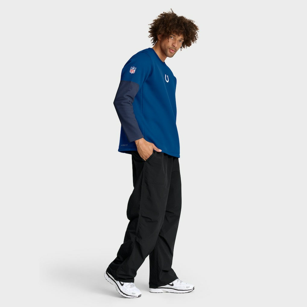 Nike Indianapolis Colts Sideline Coach Therma-FIT Long Sleeve T-Shirt Royal