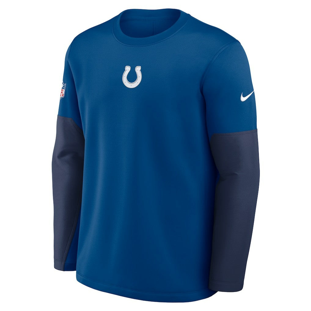 Nike Indianapolis Colts Sideline Coach Therma-FIT Long Sleeve T-Shirt Royal