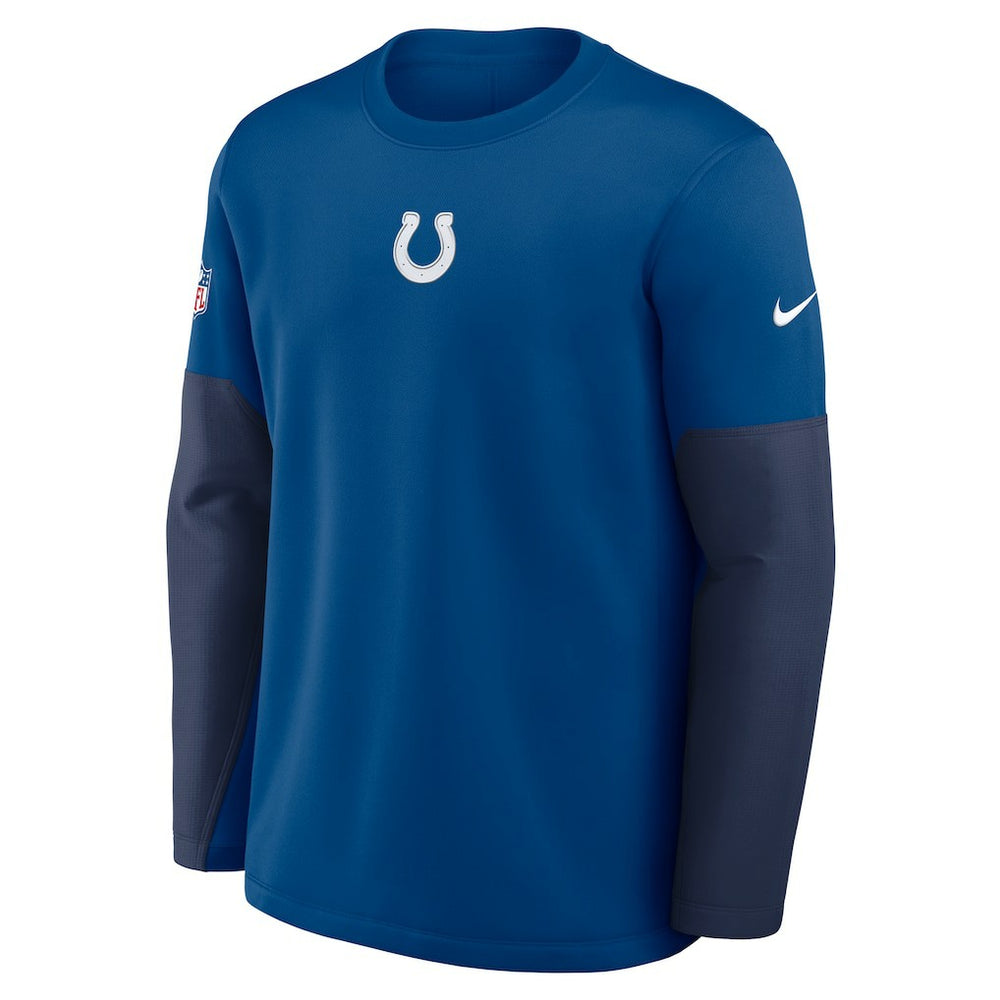 Nike Indianapolis Colts Sideline Coach Therma-FIT Long Sleeve T-Shirt Royal
