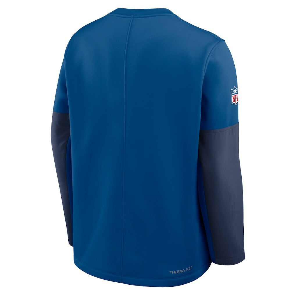 Nike Indianapolis Colts Sideline Coach Therma-FIT Long Sleeve T-Shirt Royal