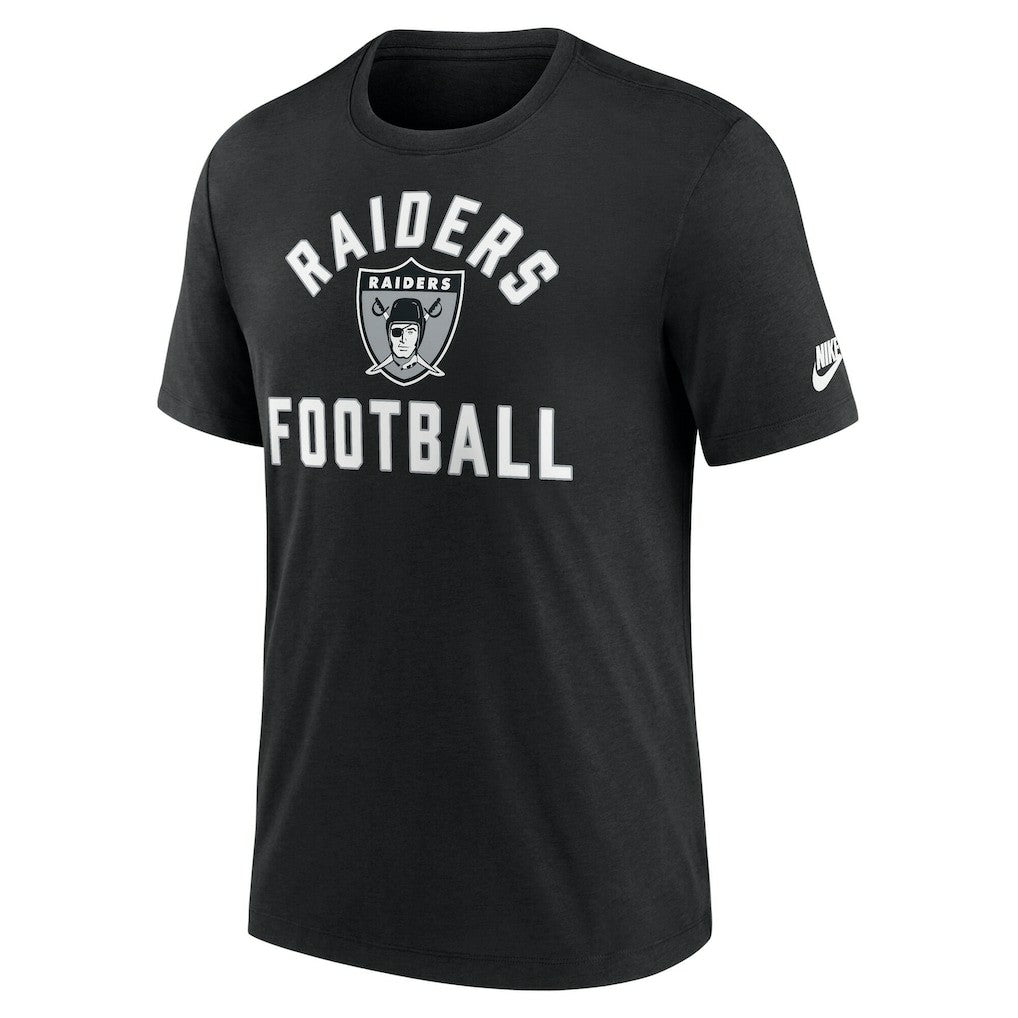 Nike Las Vegas Raiders Favorable Timeline Tri-Blend T-Shirt Black