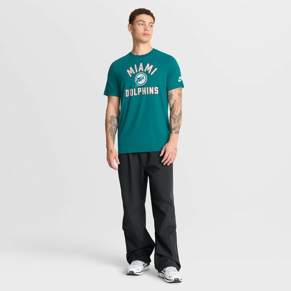 Nike Miami Dolphins Favorable Timeline Tri-Blend T-Shirt Aqua