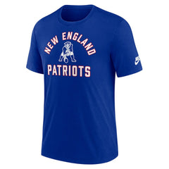 Nike New England Patriots Favorable Timeline Tri-Blend T-Shirt Royal