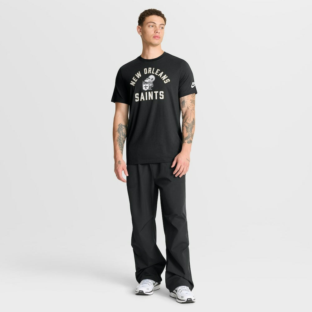 Nike New Orleans Saints Favorable Timeline Tri-Blend T-Shirt Black