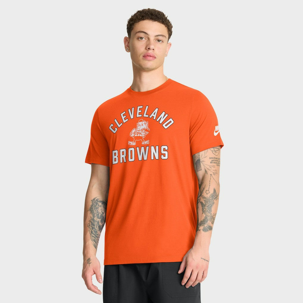 Nike Cleveland Browns Favorable Timeline Tri-Blend T-Shirt Orange