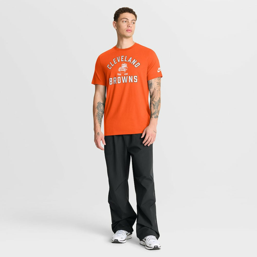 Nike Cleveland Browns Favorable Timeline Tri-Blend T-Shirt Orange