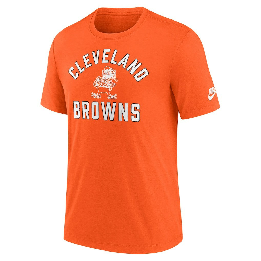 Nike Cleveland Browns Favorable Timeline Tri-Blend T-Shirt Orange