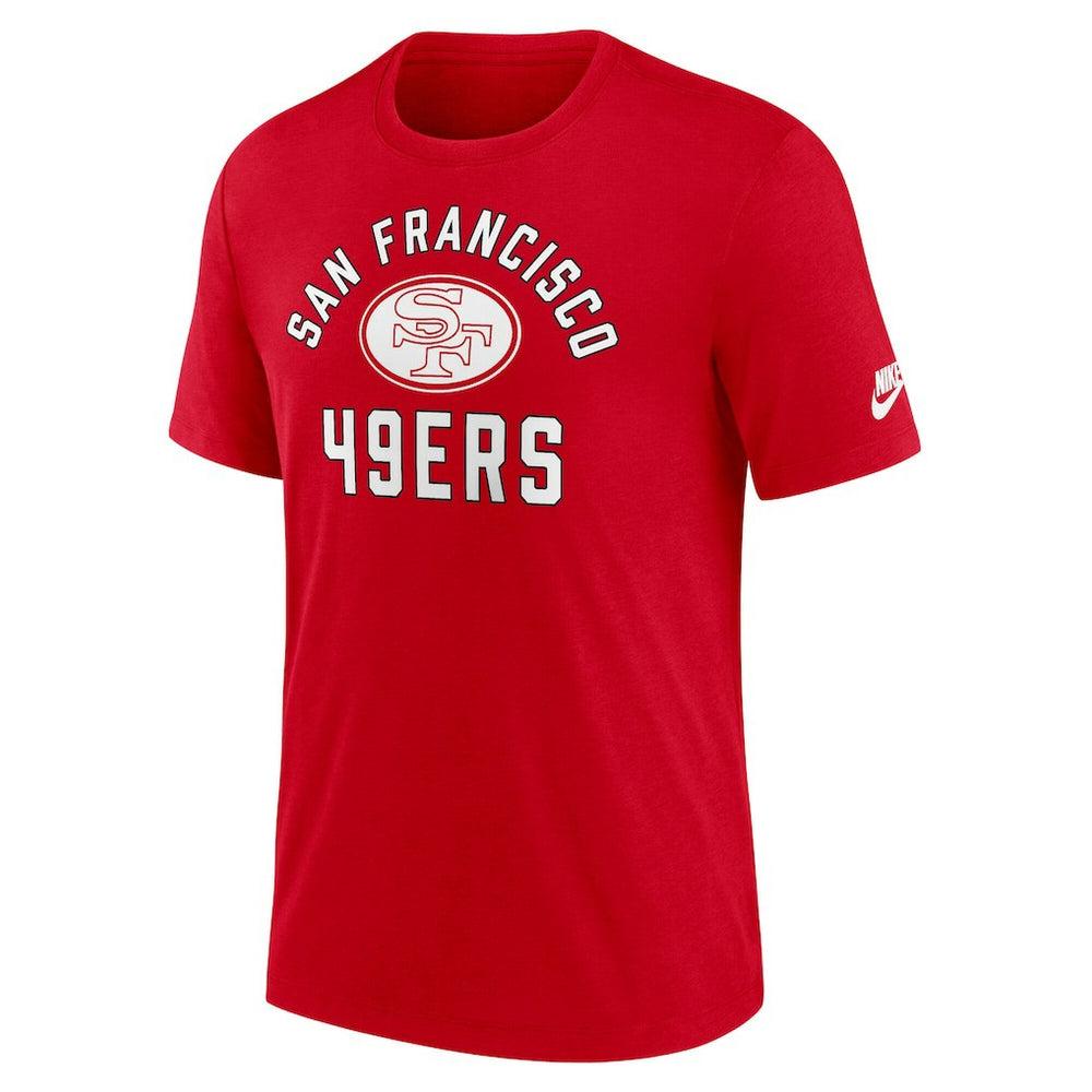 Nike San Francisco 49ers Favorable Timeline Tri-Blend T-Shirt Scarlet