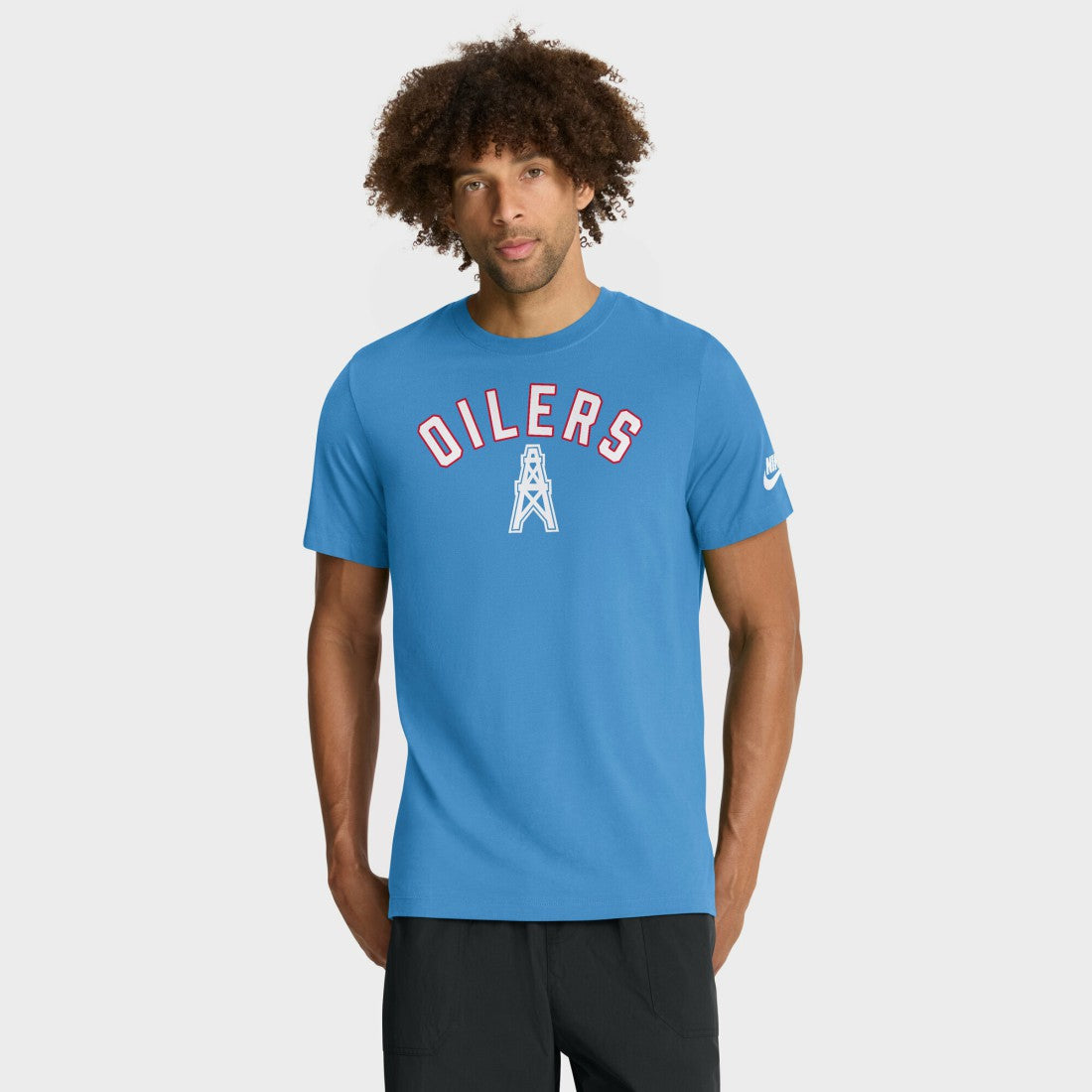 Nike Tennessee Titans Favorable Timeline Tri-Blend T-Shirt Light Blue