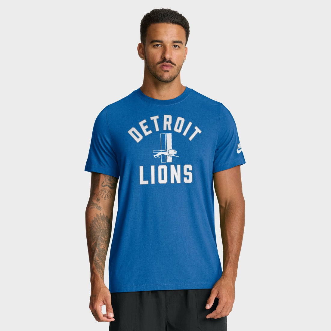 Nike Detroit Lions Favorable Timeline Tri-Blend T-Shirt Royal