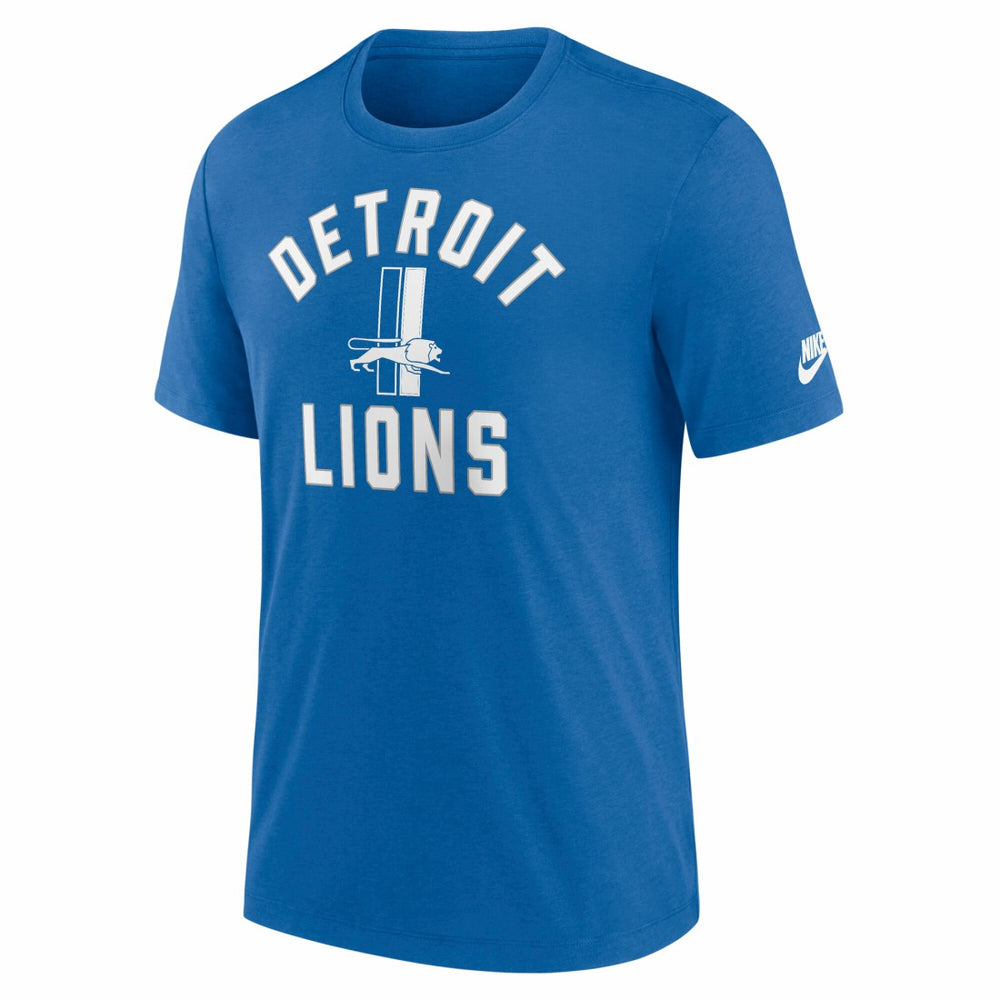 Nike Detroit Lions Favorable Timeline Tri-Blend T-Shirt Royal