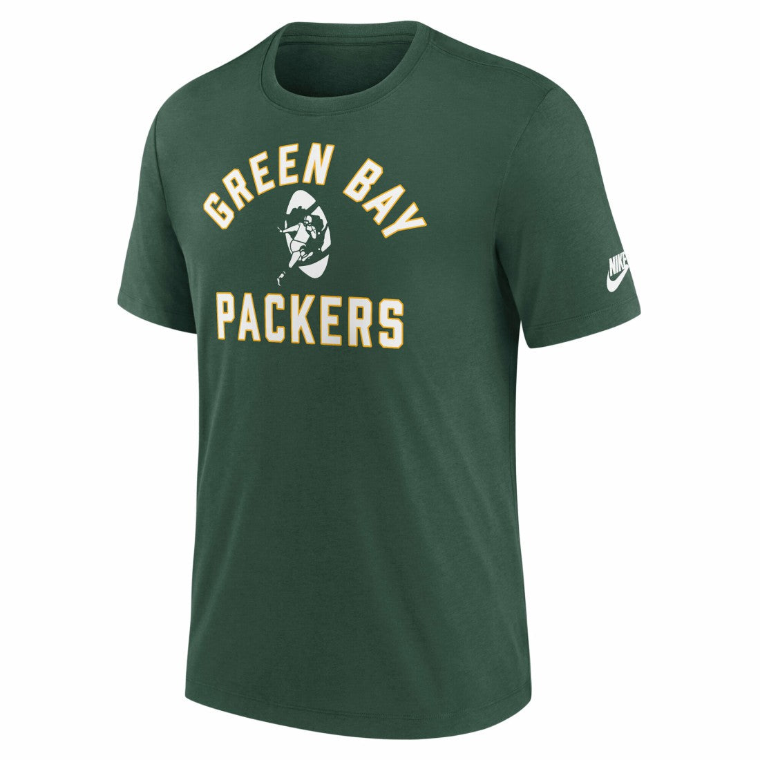 Nike Green Bay Packers Favorable Timeline Tri-Blend T-Shirt Green