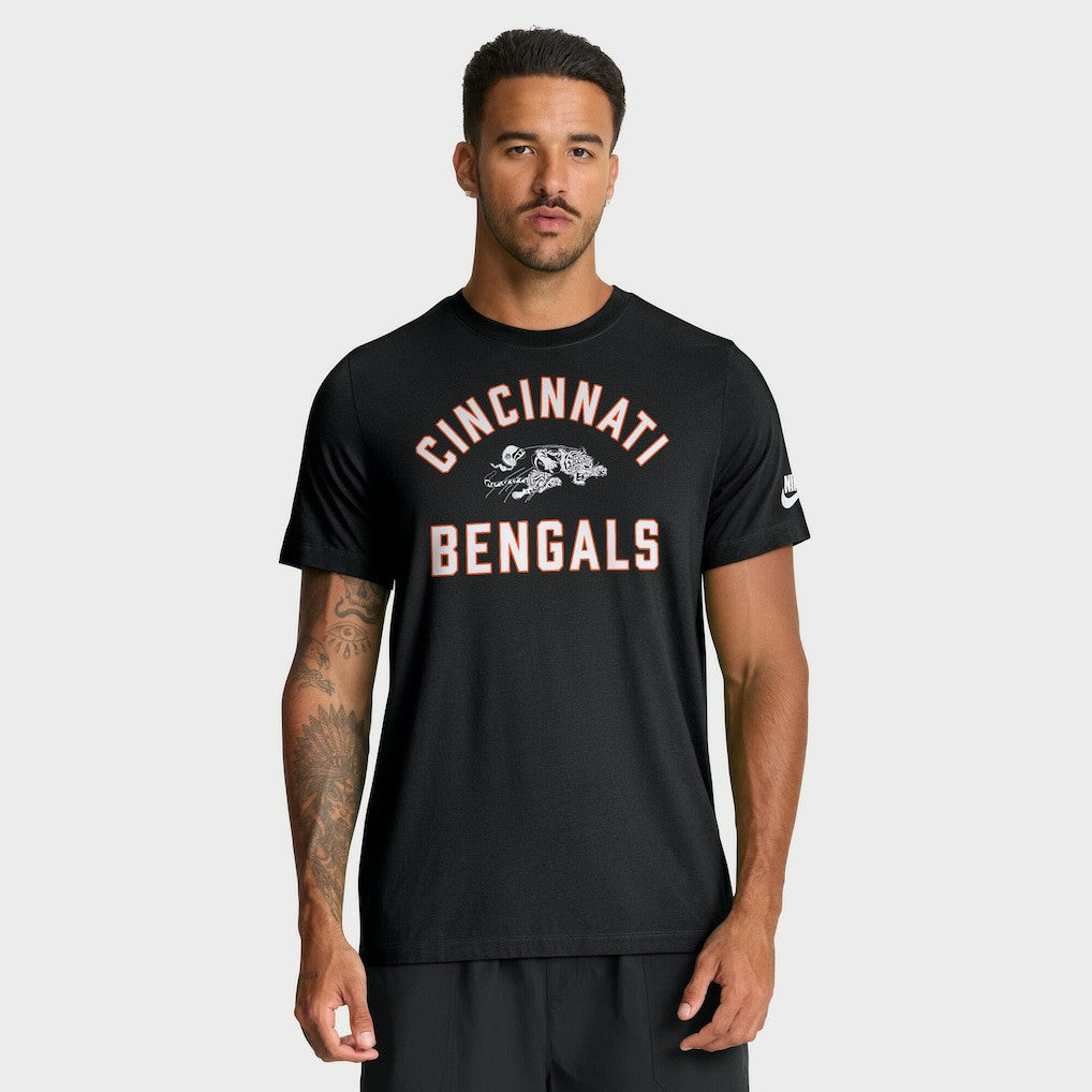 Nike Cincinnati Bengals Favorable Timeline Tri-Blend T-Shirt Black