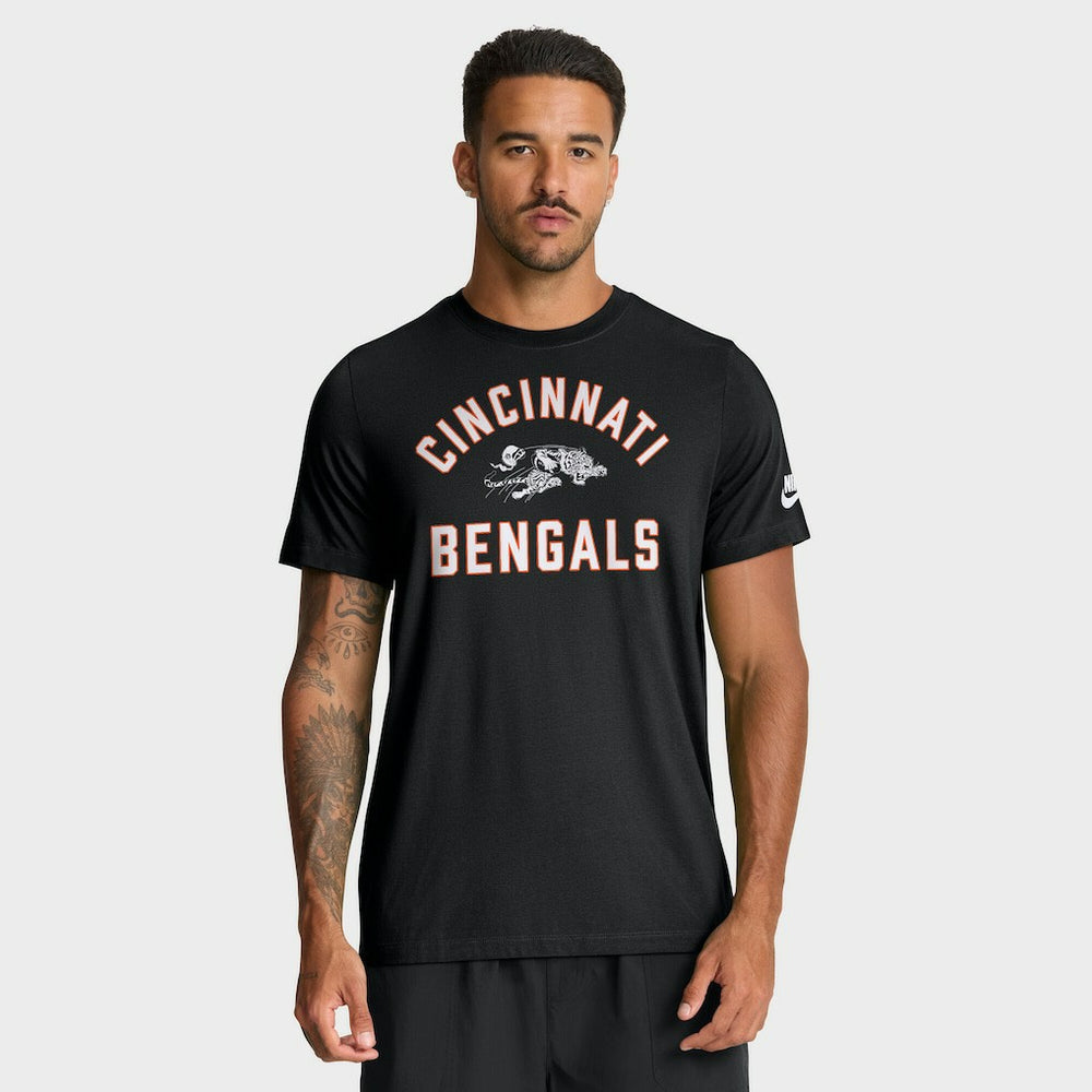 Nike Cincinnati Bengals Favorable Timeline Tri-Blend T-Shirt Black