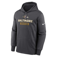 Nike Baltimore Ravens Toss Sweep Performance Pullover Hoodie Anthracite