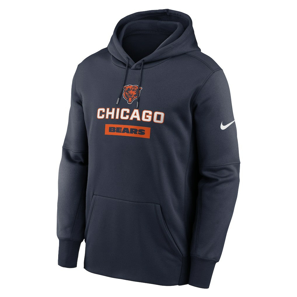 Nike Chicago Bears Toss Sweep Performance Pullover Hoodie Navy