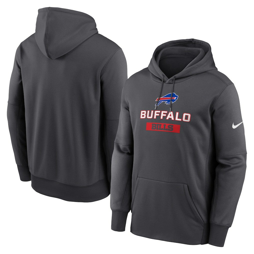 Nike Buffalo Bills Toss Sweep Performance Pullover Hoodie Anthracite