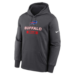 Nike Buffalo Bills Toss Sweep Performance Pullover Hoodie Anthracite