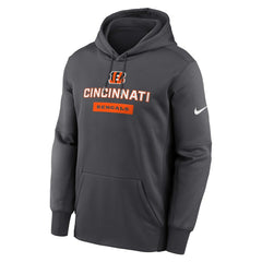 Nike Cincinnati Bengals Toss Sweep Performance Pullover Hoodie Anthracite