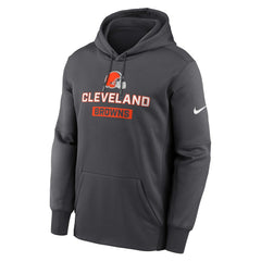 Nike Cleveland Browns Toss Sweep Performance Pullover Hoodie Anthracite