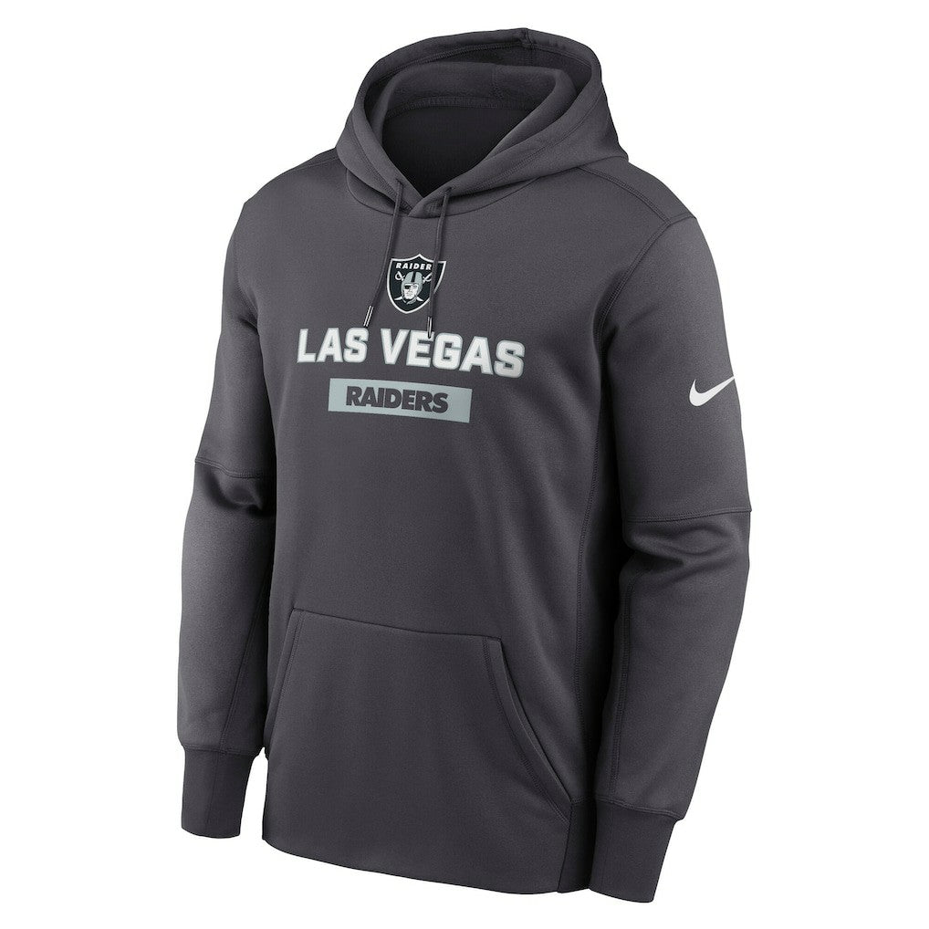 Nike Las Vegas Raiders Toss Sweep Performance Pullover Hoodie Anthracite