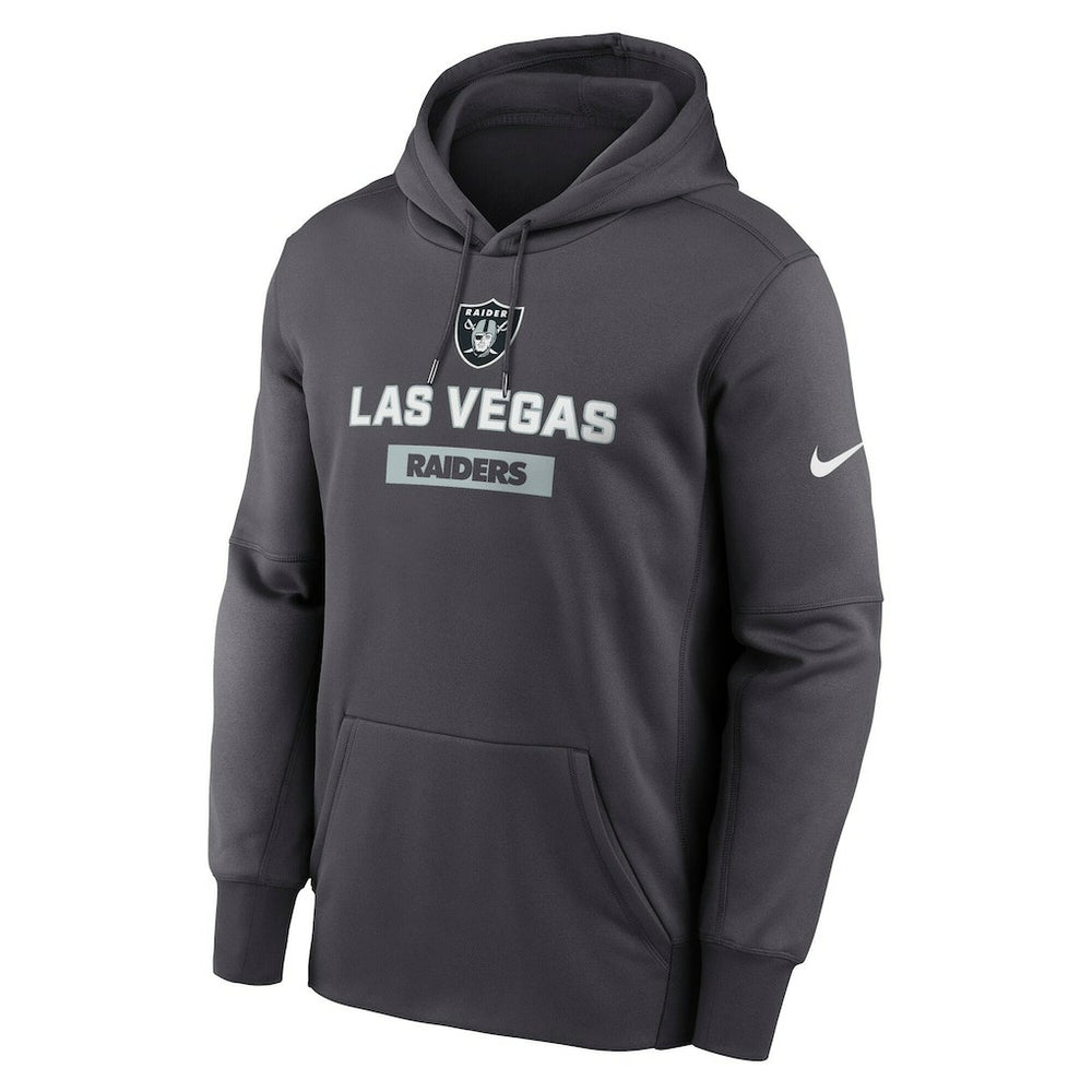Nike Las Vegas Raiders Toss Sweep Performance Pullover Hoodie Anthracite