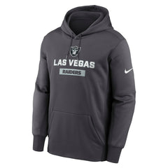 Nike Las Vegas Raiders Toss Sweep Performance Pullover Hoodie Anthracite