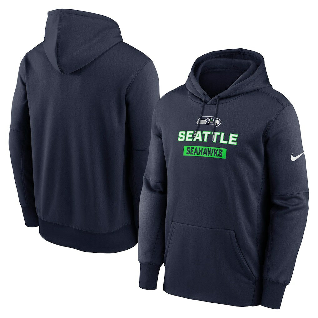 Nike Seattle Seahawks Toss Sweep Performance Pullover Hoodie College Navy
