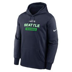 Nike Seattle Seahawks Toss Sweep Performance Pullover Hoodie College Navy