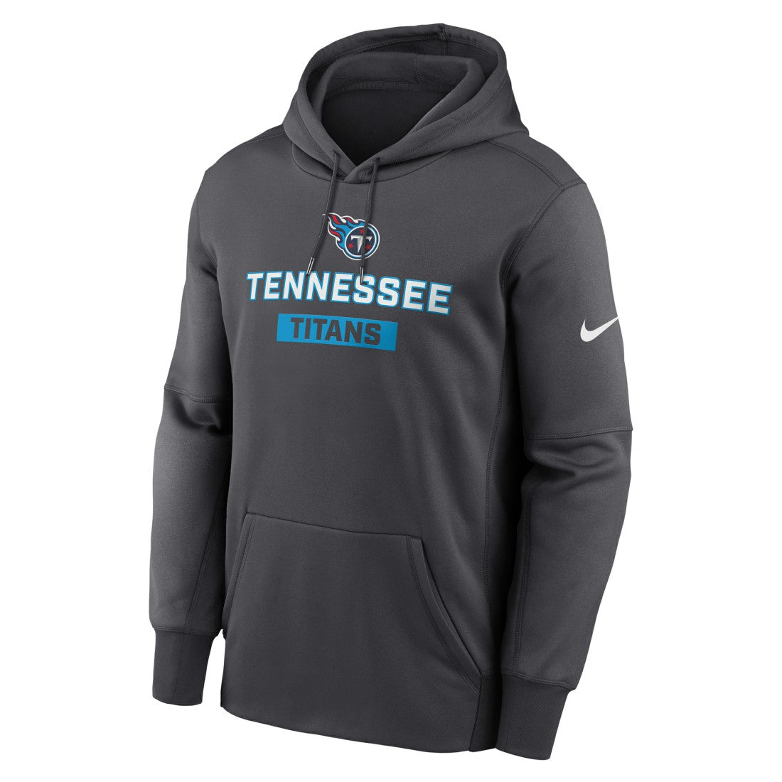 Nike Tennessee Titans Toss Sweep Performance Pullover Hoodie Anthracite
