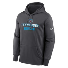Nike Tennessee Titans Toss Sweep Performance Pullover Hoodie Anthracite