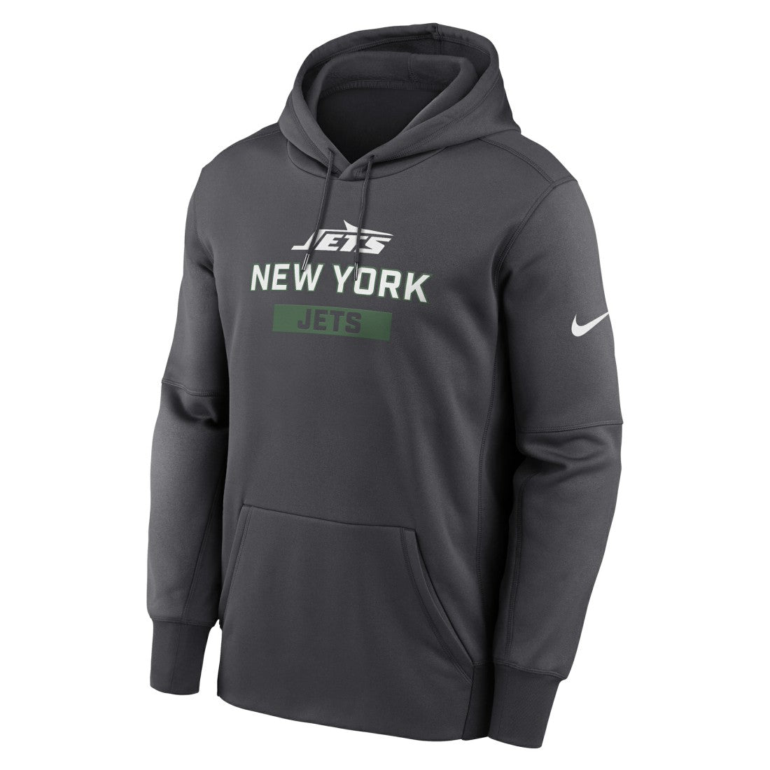 Nike New York Jets Toss Sweep Performance Pullover Hoodie Anthracite