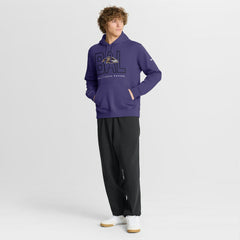 Nike Baltimore Ravens Busted Play Club Fleece Pullover Hoodie Purple